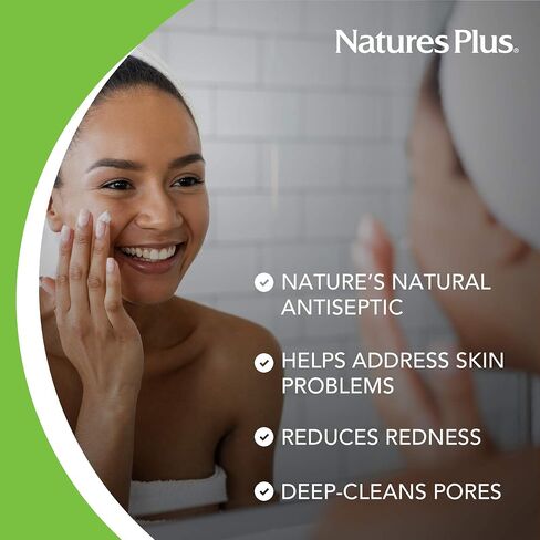 زيت شجرة الشاي الأسترالي النقي من NaturesPlus Meditree - 1 أونصة سائلة - زيت عطري نقي 100%، مطهر طبيعي - يحافظ على البشرة المتوهجة - ينظف المسام بعمق، ويقلل الاحمرار - طبيعي، نباتي in Kuwait