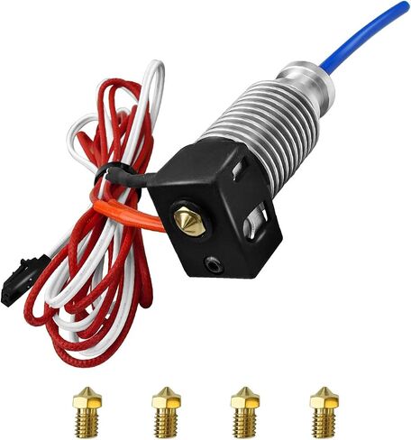 مجموعة نهاية ساخنة من ULZOZN تناسب طابعة Prusa I3 MK3/MK3S/MK3S+ ثلاثية الأبعاد، مجموعة طارد الحرارة لرأس الطباعة مع 4 فوهات إضافية in Saudi Arabia