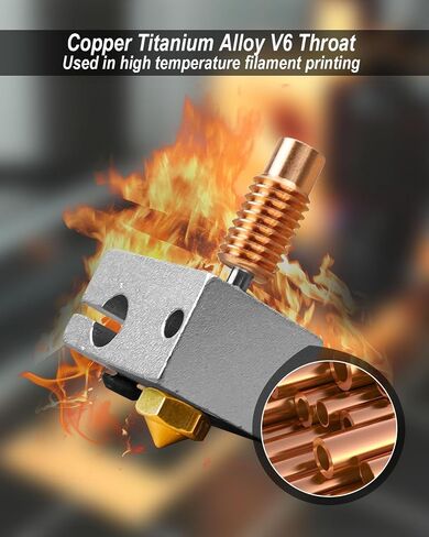 مجموعة نهاية ساخنة من ULZOZN تناسب طابعة Prusa I3 MK3/MK3S/MK3S+ ثلاثية الأبعاد، مجموعة طارد الحرارة لرأس الطباعة مع 4 فوهات إضافية in Saudi Arabia