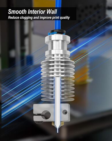 مجموعة نهاية ساخنة من ULZOZN تناسب طابعة Prusa I3 MK3/MK3S/MK3S+ ثلاثية الأبعاد، مجموعة طارد الحرارة لرأس الطباعة مع 4 فوهات إضافية in Saudi Arabia