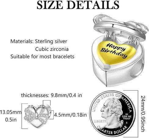 SEVENWELL Cocktail Dangle Charms for Pandora, Green Emerald Zirconia Bracelets Pendant Necklace Charm Beads, Perfect Charm for Mom, Daughter, Sister & More in Saudi Arabia