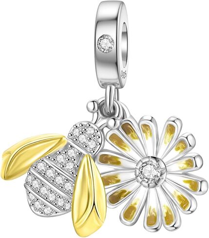 SEVENWELL Cocktail Dangle Charms for Pandora, Green Emerald Zirconia Bracelets Pendant Necklace Charm Beads, Perfect Charm for Mom, Daughter, Sister & More in Saudi Arabia