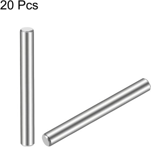 uxcell 2 x 20mm(Approx 5/64") Dowel Pin 304 Stainless Steel Wood Bunk Bed Dowel Pins Shelf Pegs Support Shelves 20Pcs in Saudi Arabia