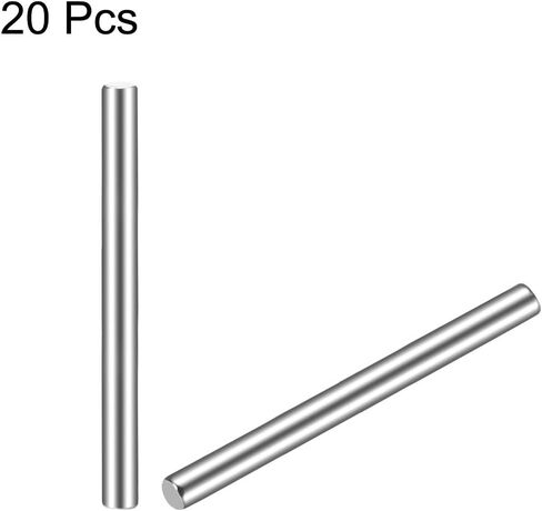 uxcell 2 x 20mm(Approx 5/64") Dowel Pin 304 Stainless Steel Wood Bunk Bed Dowel Pins Shelf Pegs Support Shelves 20Pcs in Saudi Arabia
