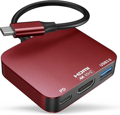 vilcome USB C to HDMI Adapter【4K@60HZ】, Type-C to HDMI Adapter Multiport with USB Type C PD & USB 3.0 Port, HDMI to USB C Adapter for MacBook Pro/Air, Ipad Pro/Air, Dell XPS 13/15 in Saudi Arabia