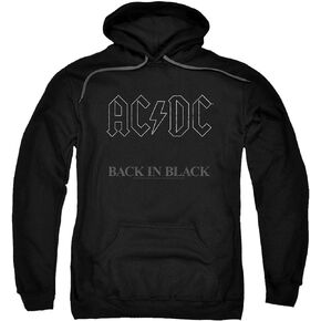 Popfunk ACDC Back in Black Logo Pullover Hoodie Sweatshirt & Stickers
