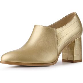 Allegra K Women's Heel Boots Pointed Toe Chunky Heels Ankle Booties in Saudi Arabia
