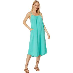 Double Layer Gauze Cami Midi Dress