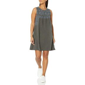 Lucky Brand Women's Sleeveless Embroidered Knit Mini Dress in Kuwait