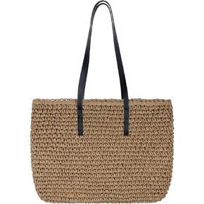 Chling Straw Shoulder Bag Straw Crossbody Bag Straw Clutch Straw Shoulder Bag Casual Beach Straw Handmade Bag for Women