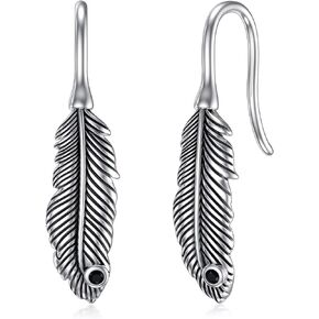 Sterling Silver Hypoallergenic Earrings Celtic Knot/Feather/DNA/Mountain/Butterfly Dangle Earrings Nature/Biology Science Dangling Jewelry Christmas Gifts for Women Girls