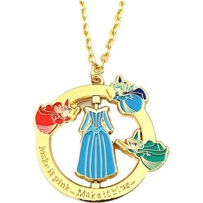 Anime Cosplay Metal Princess sleeping Beuty Necklace Gifts for Girl Men Woman