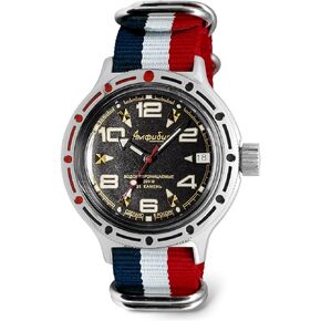 VOSTOK | Classic Amphibian Automatic Self-Winding Russian Diver Wrist Watch | WR 200 m | Amphibia 420335 | Fashion | Business | Casual Men's Watches
