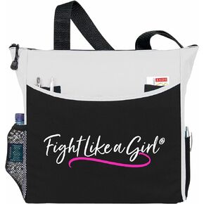 Fight Like a Girl Script Dakota 5-Pocket Tote Bag