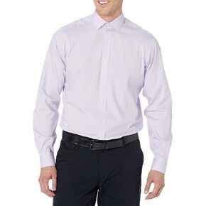 قميص رجالي ذو أزرار كلاسيكية مناسب وغير قابل للكي وجيب وياقة منتشرة in Kuwait