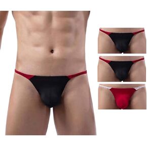 ثونغ Spicoyi للرجال مخطط G-String مع تصميم Colorblock - الراحة والإثارة والتهوية in Kuwait