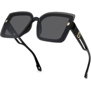 Louriy Oversized Square Sunglasses Women Fashion Large Shield Shades Luxury Big Sparkling Sun Glasses UV400 Protection