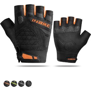 INBIKE Cycling Gloves Stretchy Breathable Anti Slip EVA Padded for Mountain Bike Road Bike MTB
