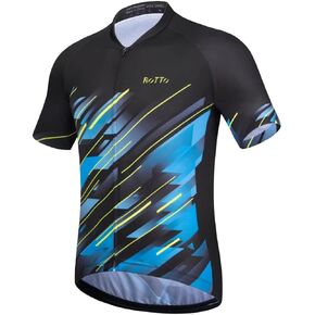 ROTTO Mens Cycling Jersey Short Sleeve Bike Shirt Racing Series