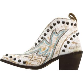 Corral Boots Women's Studded Pointed Toe Cowboy Booties