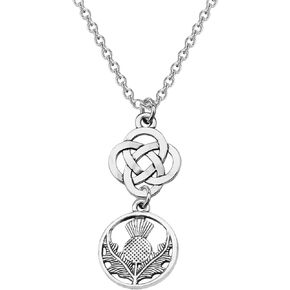 Scottish Celtic Thistle Necklace/Earrings Sassenach Jewelry Scottish Thistle Gift