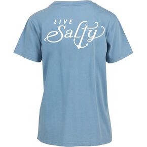 Salt Life Men's Salty Anchor Short Sleeve Boyfriend Tee
