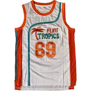 Men's Basketball Jersey 90s Moive Flint Tropics #69 Downtown Shirts