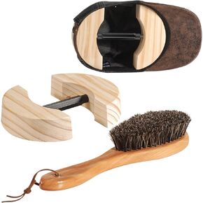 Hat Stretcher and Brush, Hat Stretcher for Fitted Hats and Men Cowboy Hat, Jack Stretcher Heavy Duty