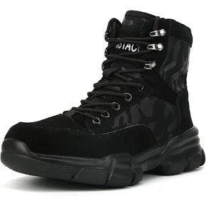 ORISTACO Steel Toe Tactical Boots, Lightweight Camouflage Jungle Construction Work Safety Sneakers