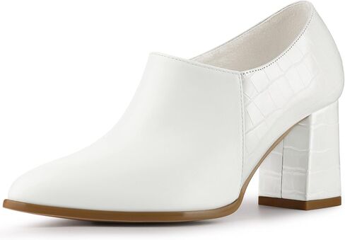 Allegra K Women's Heel Boots Pointed Toe Chunky Heels Ankle Booties in Saudi Arabia