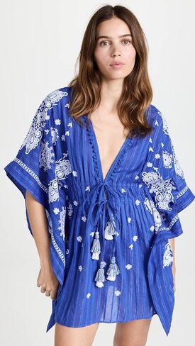 Ramy Brook Women's Ulani Embroidered Tie Front Dress in Saudi Arabia