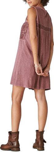 Lucky Brand Women's Sleeveless Embroidered Knit Mini Dress in Saudi Arabia