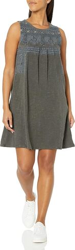 Lucky Brand Women's Sleeveless Embroidered Knit Mini Dress in Kuwait