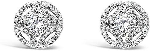 أقراط ميغان ماركل مستوحاة من الزفاف مرصعة بالزركونيا المكعبة in Kuwait