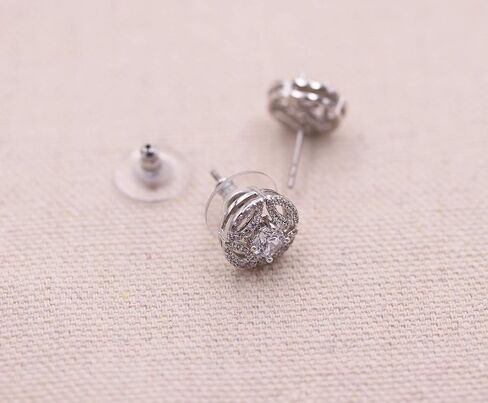 أقراط ميغان ماركل مستوحاة من الزفاف مرصعة بالزركونيا المكعبة in Kuwait