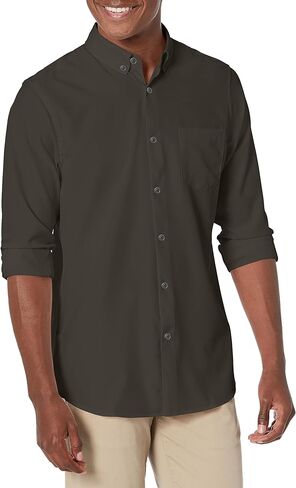 قميص a.x.n.y الرجالي ذو المقاس النحيف والمطاط للغاية بأزرار سفلية in Kuwait