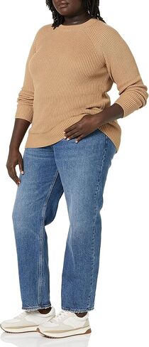 Amazon Aware Women's Rib Crewneck Sweater (Available in Plus Size) in Kuwait