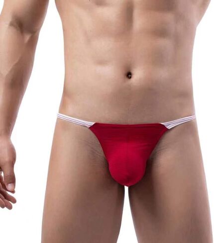 ثونغ Spicoyi للرجال مخطط G-String مع تصميم Colorblock - الراحة والإثارة والتهوية in Kuwait