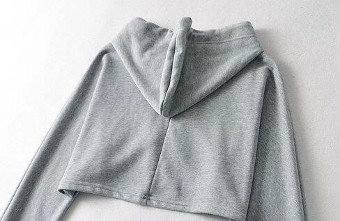 Womens Cut Out Ultra Crop Top Hoodie Criss Cross Long Sleeve Drawstring Hooded Pullover Sweatshirt in Kuwait