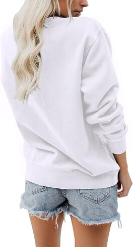 GLAMVOS Womens Crewneck Funny Cute Silly Goose University Sweatshirt Christmas Sweater in Saudi Arabia