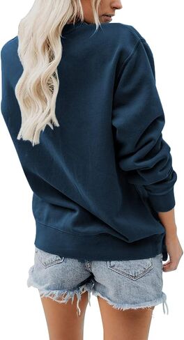 GLAMVOS Womens Crewneck Funny Cute Silly Goose University Sweatshirt Christmas Sweater in Saudi Arabia