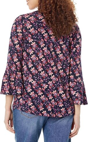 NIC+ZOE Women's Stamped Petals Top in Saudi Arabia
