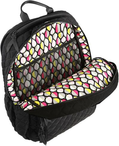 DONGGANGAJI Women's Campus Backpack with wallet set, Casual Daypack Backpacks with trolley sleeve (Classic Black) in Kuwait