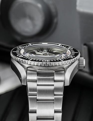 ساعات الغوص للرجال من واتش دايفز، حركة NH35 WD1967 Sharkmaster 300 ساعة أوتوماتيكية من كريستال الياقوت الأزرق، أسود in Kuwait