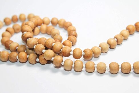GRI9 8MM Tulsi mala Beads Necklace Holy Basil 108 + 1 Beads Ram Japa Prayer Mala Energized 108 Hindu Tibetan Buddhist Rosary for Chanting Mantra in Kuwait