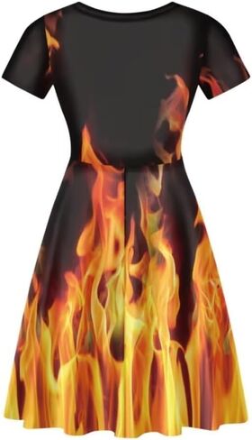 فساتين بدون أكمام للسيدات من Youngerbaby، فستان متوسط ​​الطول، فضفاض بأكمام قصيرة، فساتين صيفية للشاطئ، فستان كاجوال in Kuwait