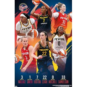 Trends International WNBA Indiana Fever -Team 24 Wall Poster, 22.37" x 34.00", Unframed Version