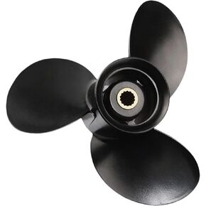 48-897752A11 9 1/4 x 10 for Mercury Boat Propeller 9.9 15 20 HP Aluminum Prop 9.25X10 Pitch 14 Spline Tooth with Hub Kit
