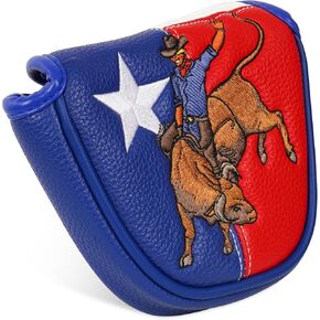 mytag Mallet Putter Covers, Western Cowboy Golf Putter Headcovers Magnetic Closure for Most Brand Golf Putters