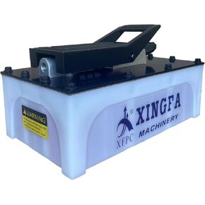 Air Hydraulic Pump 10,000 PSI, 3L Reservoir, NPT 3/8" Oil Outlet, NPT 1/4" Inlet, Hydraulic Pump Air Hydraulic Foot Pump, White
